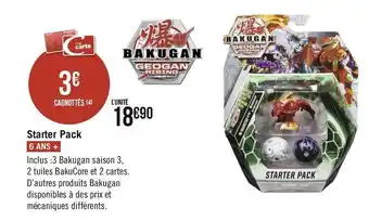 Géant Casino Bakugan starter pack offre
