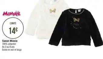 Géant Casino Sweat minnie offre
