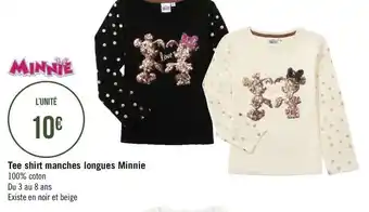 Tee shirt manches longues minnie