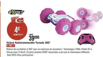 Exost voiture radiocommandée tornado 360°