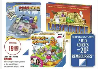 Géant Casino Jeux de société offre