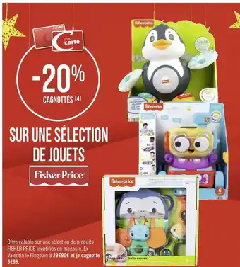 Fisher price bon plan sur une sélection de jouets de la marque fisher price