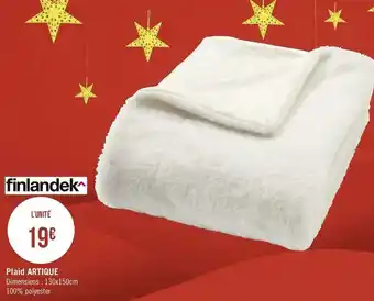 Géant Casino Finlandek plaid artique offre