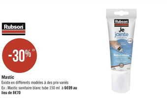 Géant Casino Rubson bon plan sur le mastic offre