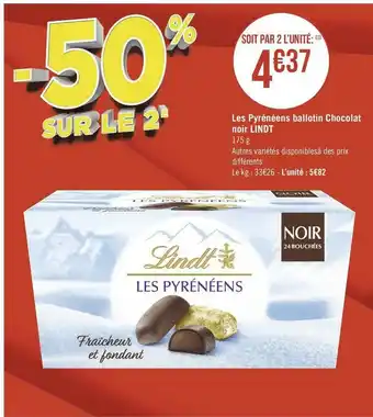 Lindt les pyrénéens ballotin