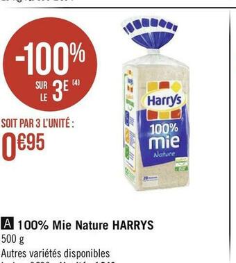 Géant Casino Harrys 100% mie nature offre