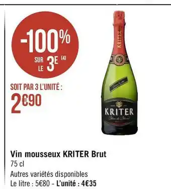Kriter vin mousseux brut