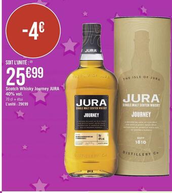 Géant Casino Jura scotch whisky journey 40% vol. offre