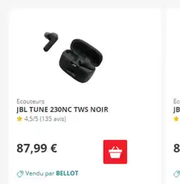 JBL TUNE 230NC TWS NOIR