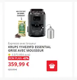 Darty KRUPS YY4539FD ESSENTIAL offre