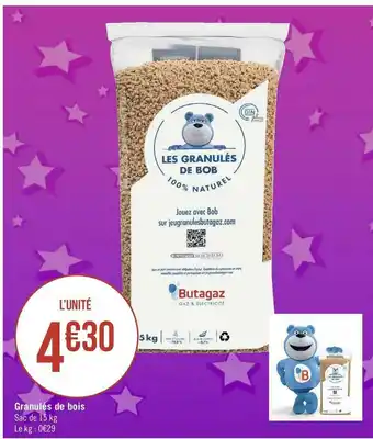 Géant Casino Granulés de bois offre