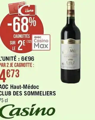 Club des sommeliers aoc haut-médoc