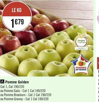 Géant Casino Pomme golden offre