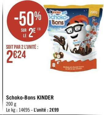 Géant Casino Kinder schoko-bons offre