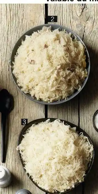 Choucroute cuite aux lardonss