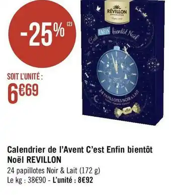 Géant Casino Revillon calendrier de l’avent c’est enfin bientôt noël offre