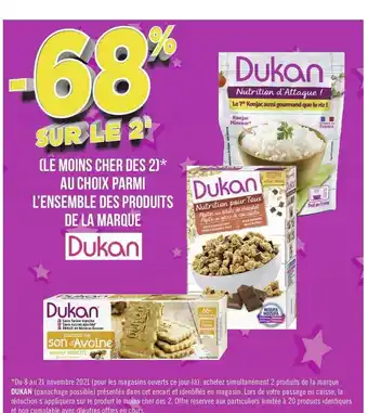 Dukan bon plan au choix parmi l’ensemble des produits de la marque dukan