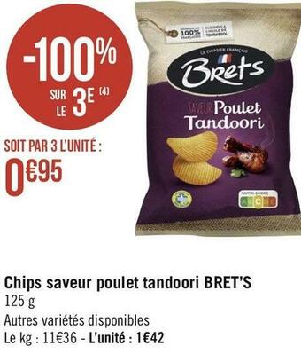 Géant Casino Bret’s chips saveur poulet tandoori offre