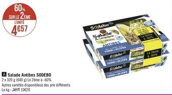 Géant Casino Sodebo salade antibes offre