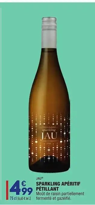 ALDI Sparkling Apéritif Petillant Jau 75cl offre