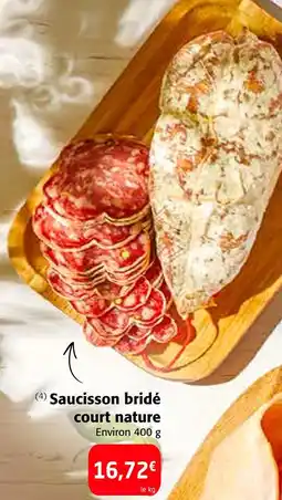 Saucisson bridé court nature