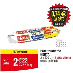 Cora x Carrefour Herta Pâte feuilletée offre