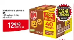 Cora x Carrefour BN Mini biscuits chocolat offre