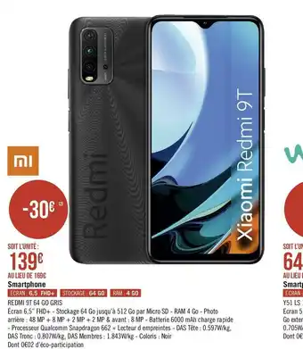 Géant Casino Xiaomi smartphone offre