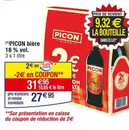 Cora x Carrefour PICON PICON bière 18 % vol offre