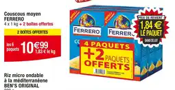 Cora x Carrefour FERRERO Couscous moyen offre