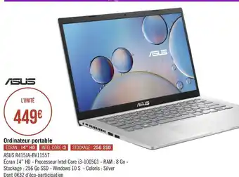 Géant Casino Asus ordinateur portable offre