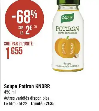 Knorr soupe potiron