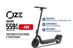 Intersport OZE TROTTINETTE ÉLECTRIQUE E-SPEED Adulte offre