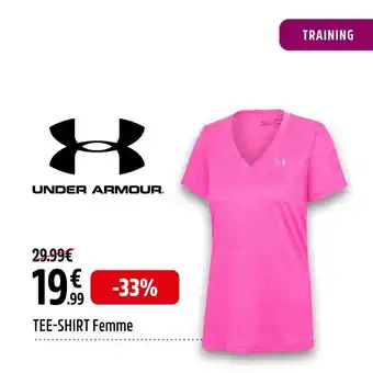 Intersport UNDER ARMOUR TEE-SHIRT Femme offre