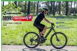 Intersport NAKAMURA VTT ÉLECTRIQUE E-SUMMIT 940 Adulte offre