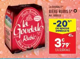 ALDI LA GOUDALE BIÈRE RUBIS 5° offre