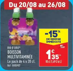 ALDI RIO D'ORO BOISSON MULTIVITAMINÉE offre