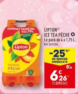 ALDI LIPTON ICE TEA PÊCHE offre