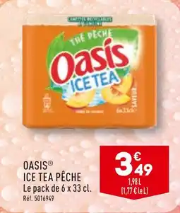 ALDI OASIS ICE TEA PÊCHE offre