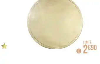 Géant Casino Set de table rond or offre