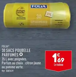 ALDI FOLIA 30 SACS POUBELLE PARFUMÉS offre