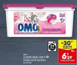 ALDI OMO LESSIVE DOSE 3 EN 1 offre