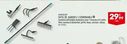 ALDI GARDENLINE OUTIL DE JARDIN 5-1 COMBINABLE offre