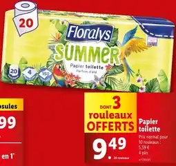 Lidl FLORALYS Papier toilette offre