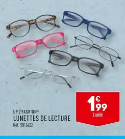 ALDI UP 2 FASHION LUNETTES DE LECTURE offre