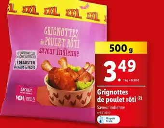 Lidl Grignottes de poulet rôti offre