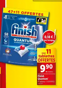 Lidl FINISH Finish Quantum offre