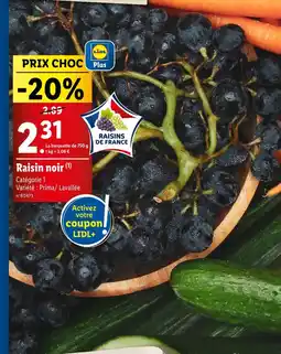 Lidl Raisin noir offre
