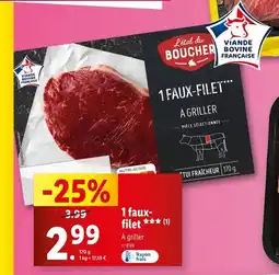 Lidl L'ÉTAL DU BOUCHER 1 faux-filet offre