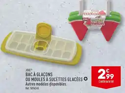 ALDI JOIE BAC À GLAÇONS OU MOULES À SUCETTES GLACÉES offre
